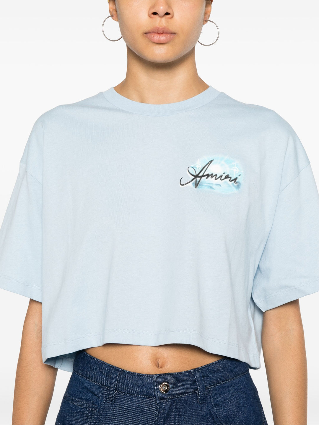 Amiri Airbrush Cropped Tee