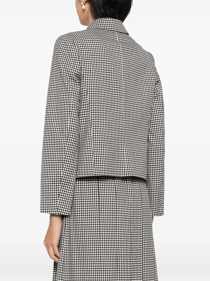 Wool Gingham Check Jacket