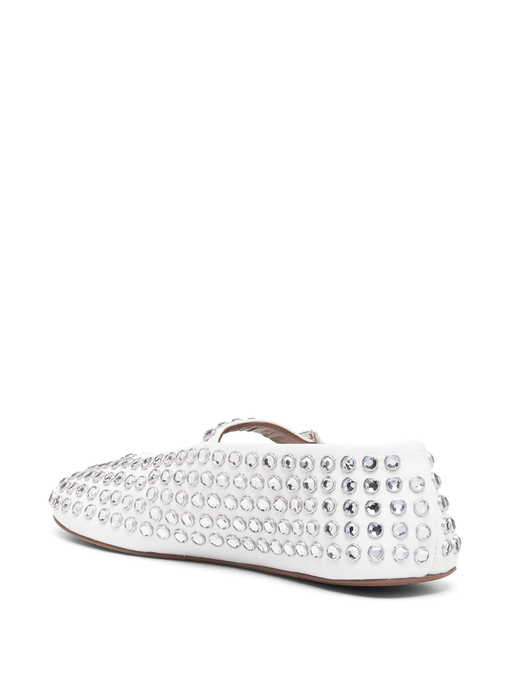 Strass Lambskin Ballet Flats