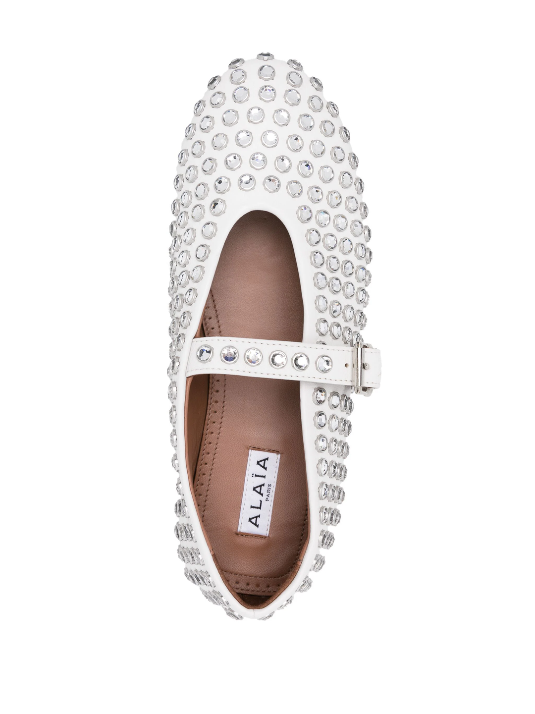 Strass Lambskin Ballet Flats