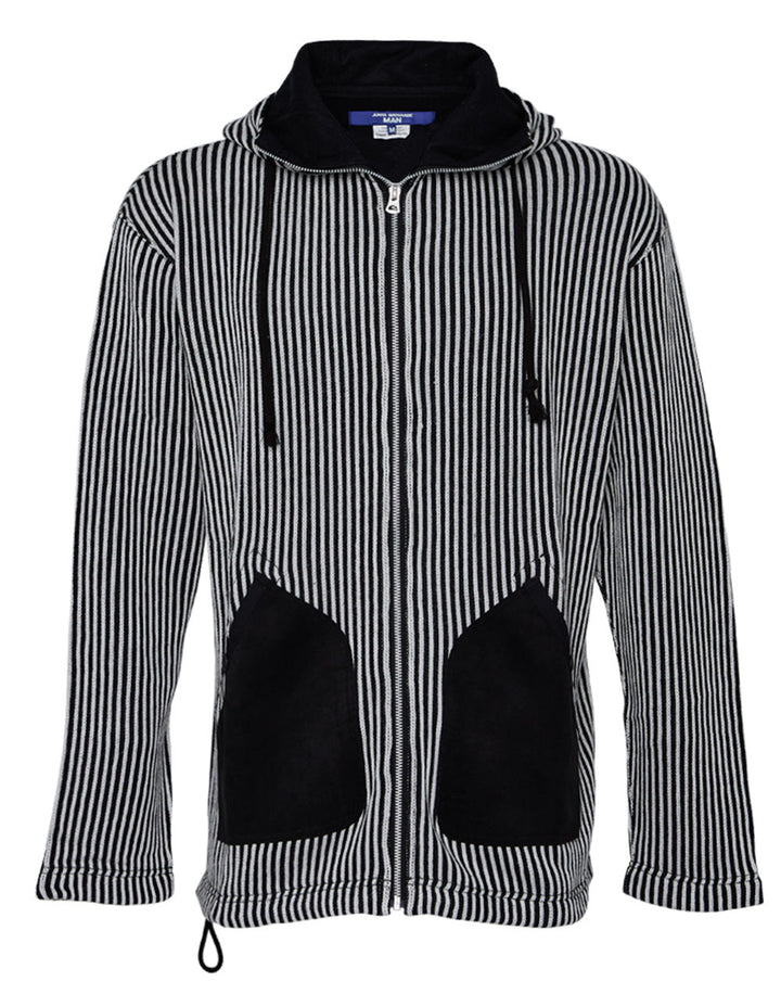 Cotton Polyester Jersey Stripe Sweatshirt