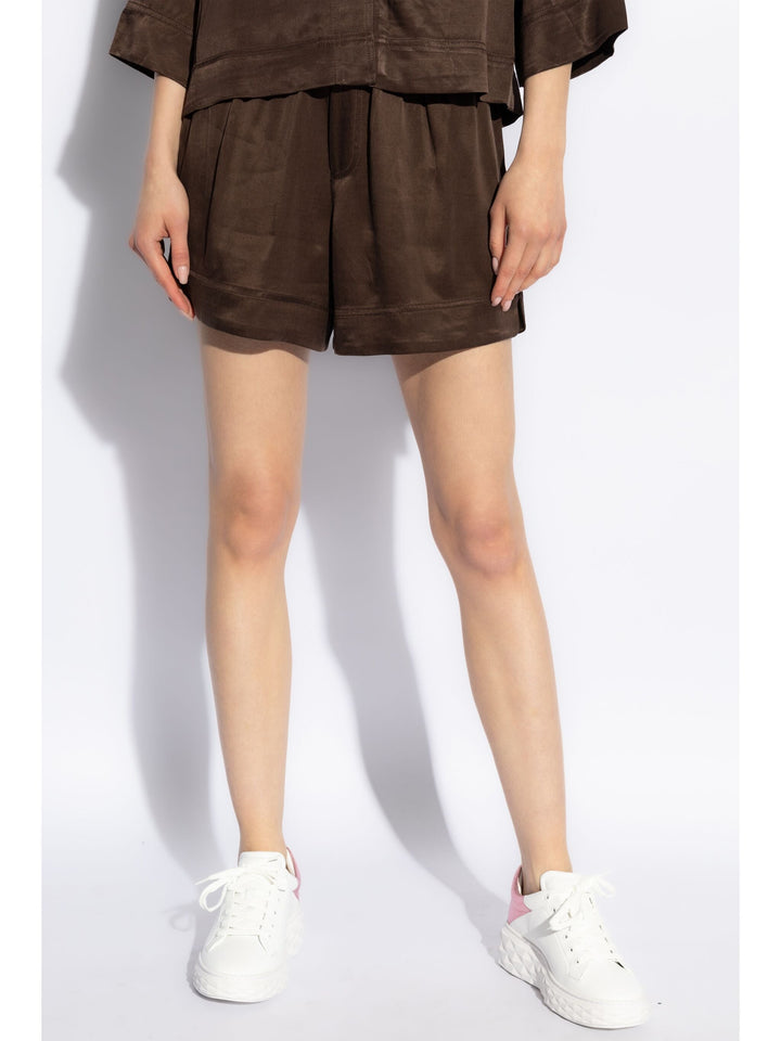 Washed Satin Shorts