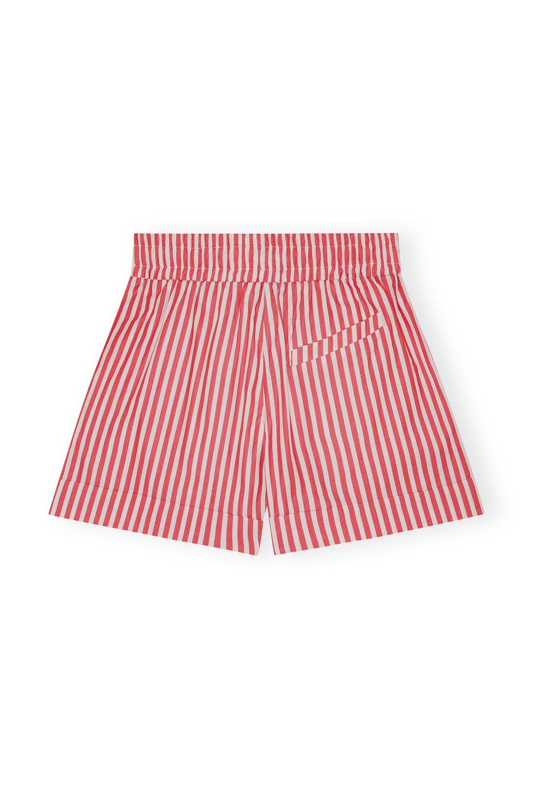 Stripe Cotton Elasticated Shorts