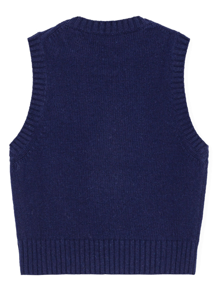 Graphic Soft Wool Mix Vest