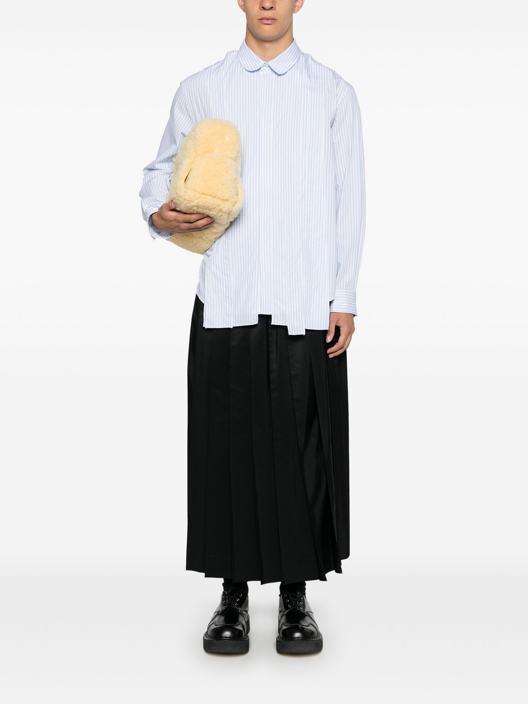 Pleated Elasticated Waist Kilt Skirt