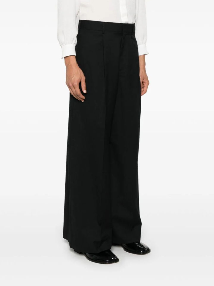 Wide Leg Trousers Fine Wool