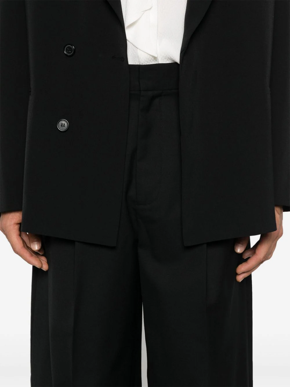 Wide Leg Trousers Fine Wool