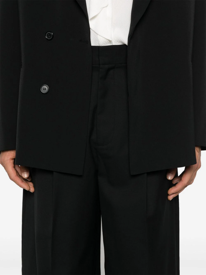 Wide Leg Trousers Fine Wool