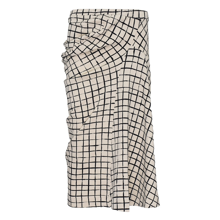 Grid Check Elasticated Skirt