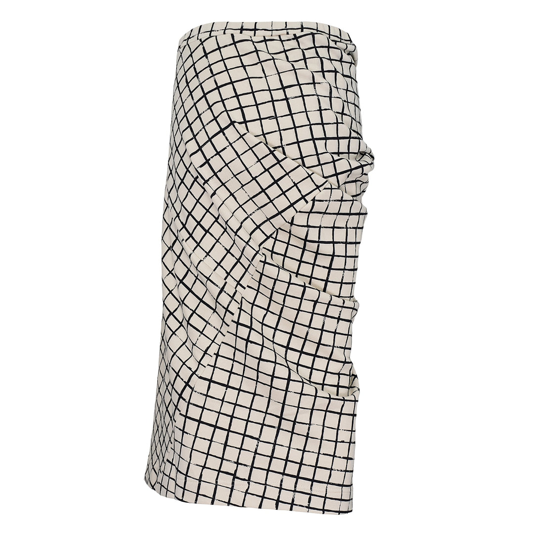 Grid Check Elasticated Skirt