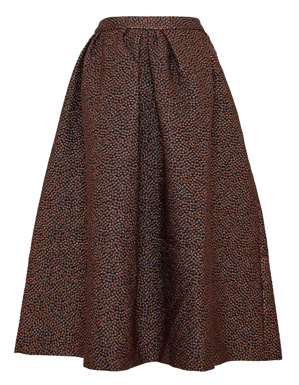 Lurex Jacquard Polka Dots Skirt