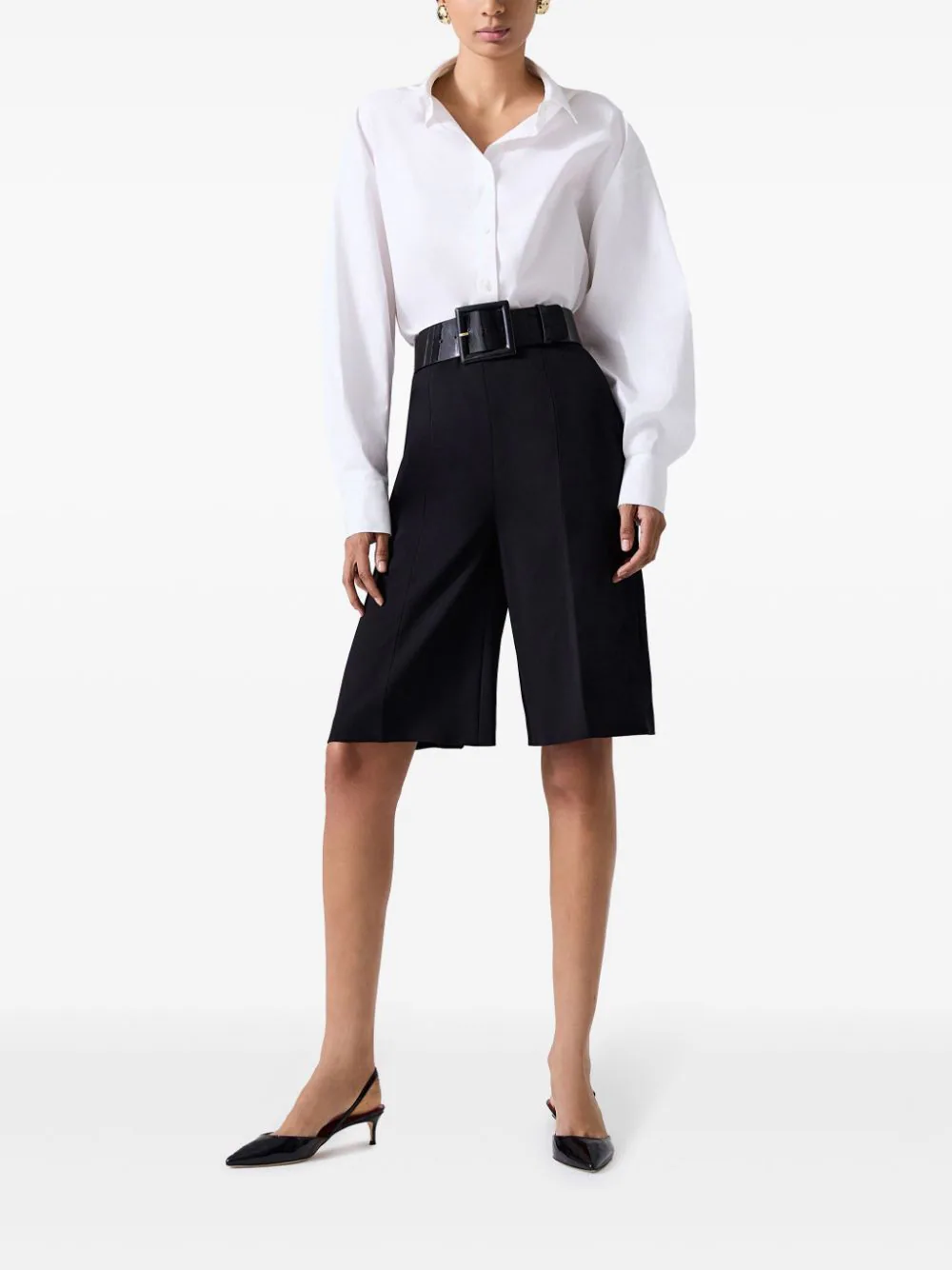 Bi-Stretch Wool Bermuda Shorts