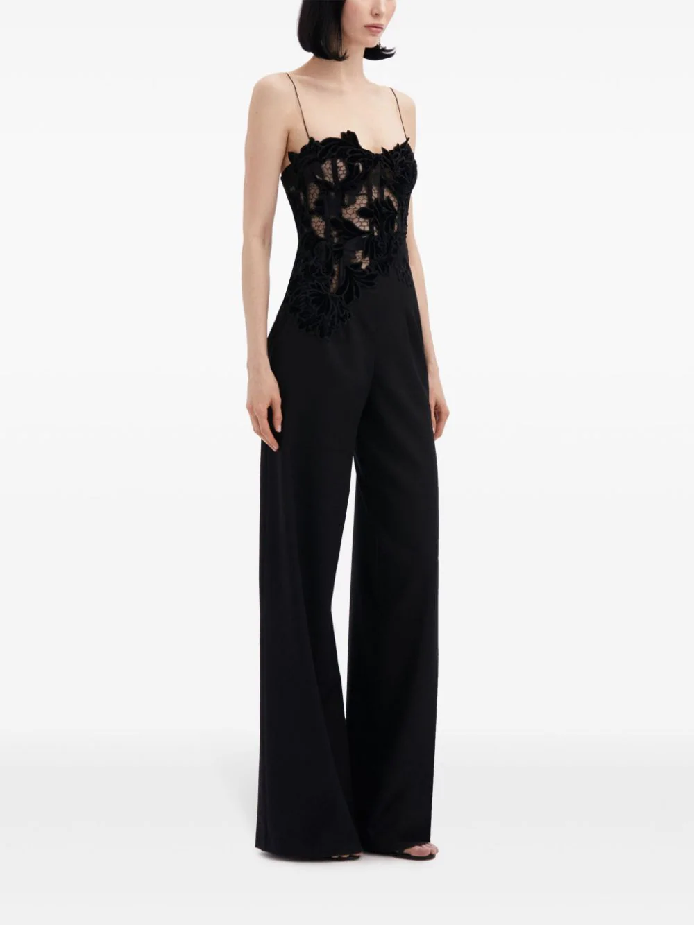 Peony Velvet Guipure Jumpsuit