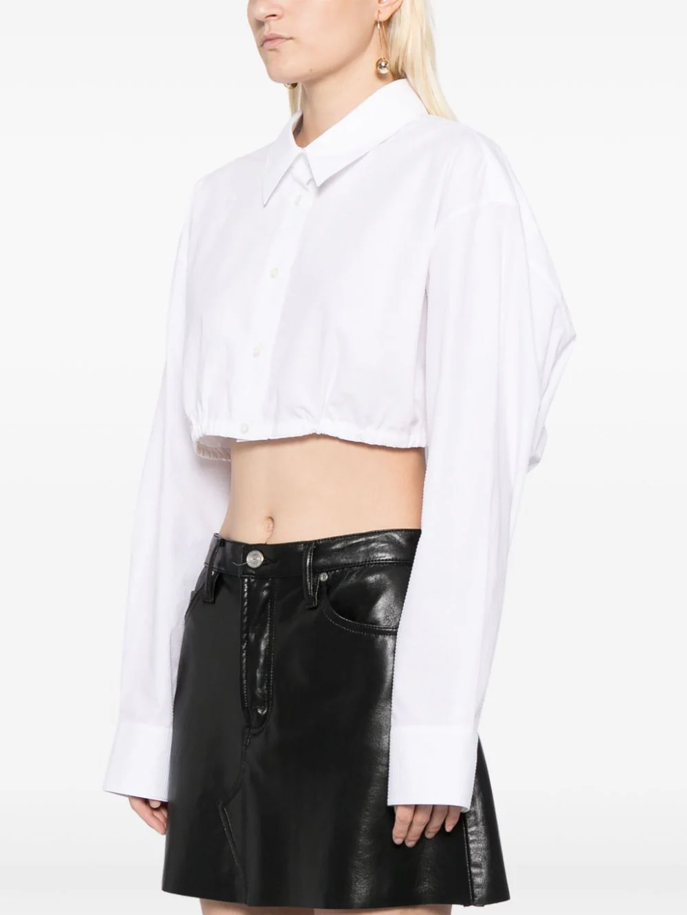 Hotfix Drawstring Cropped Top