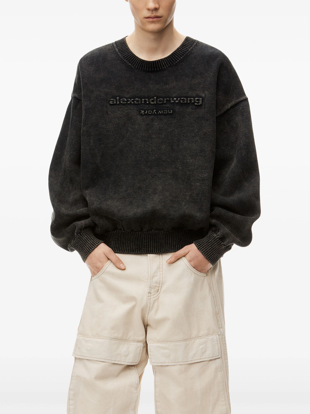 Oversize Logo Pullover In Organic Cotton