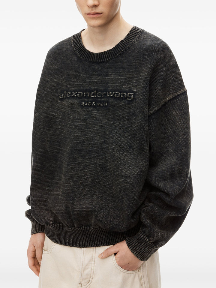 Oversize Logo Pullover In Organic Cotton