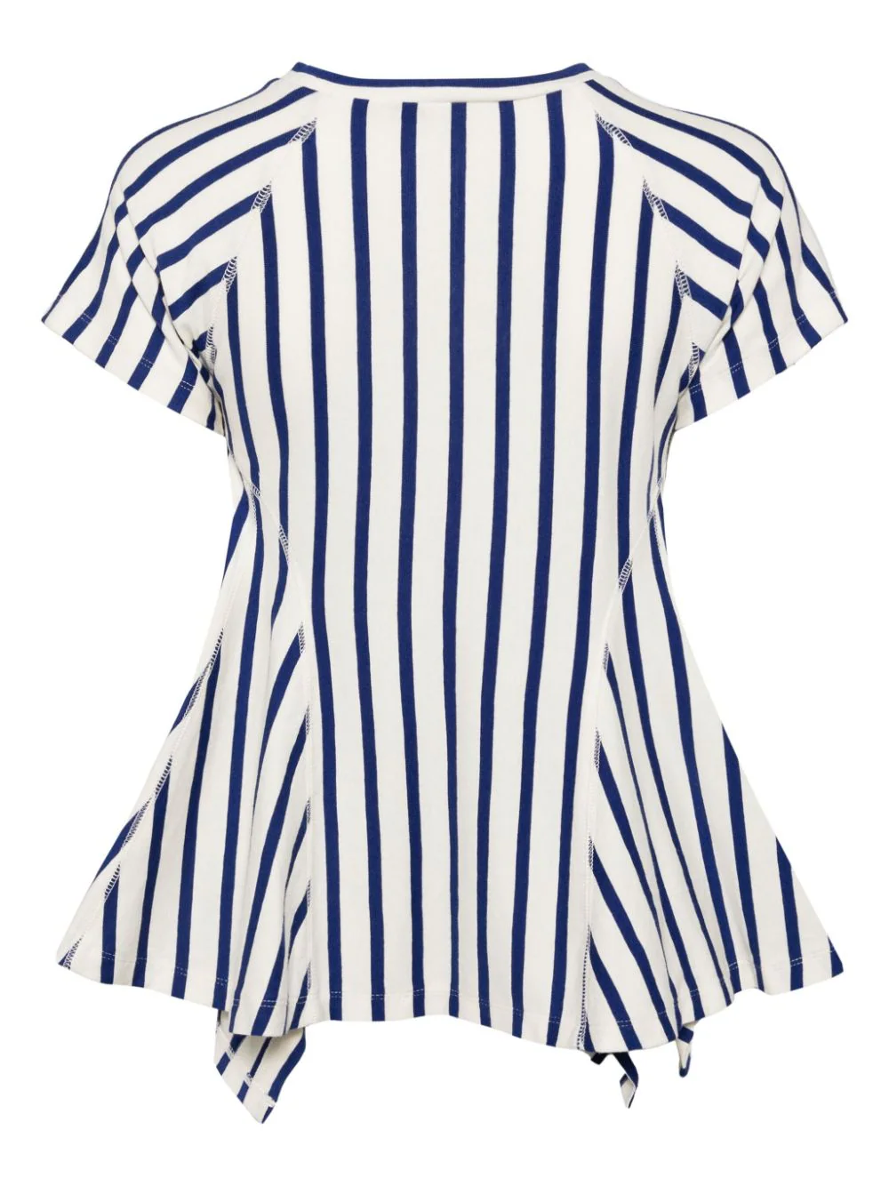 Stripe Flared Hem T-Shirt