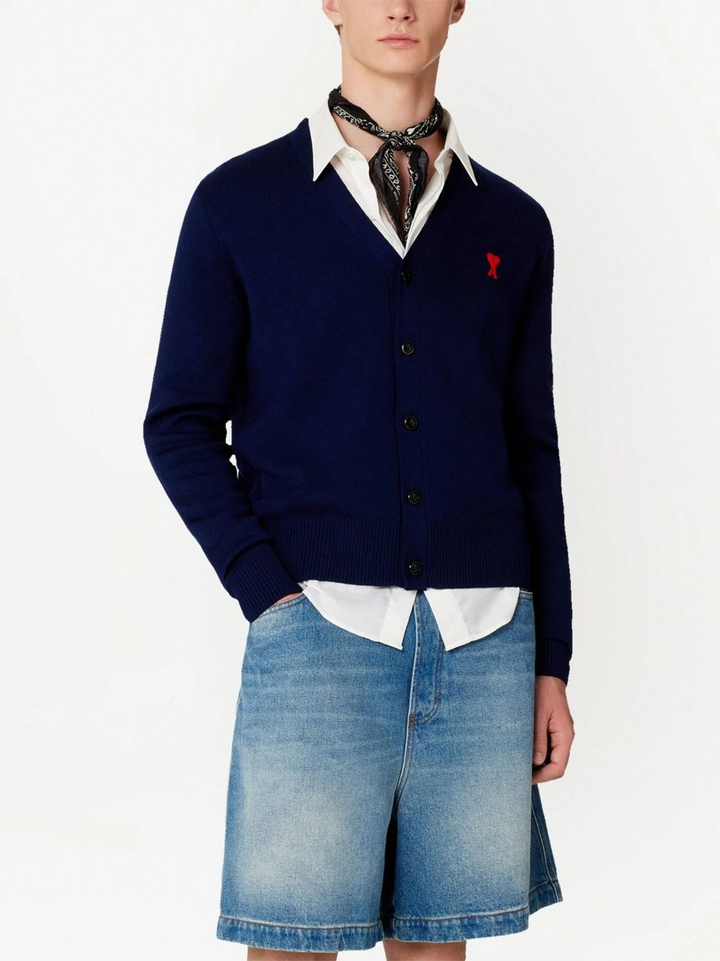 Red AMI de Coeur Cardigan
