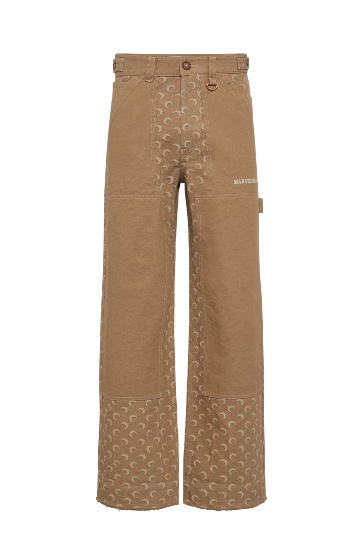 Moon Jacquard Twill Workwear Pants