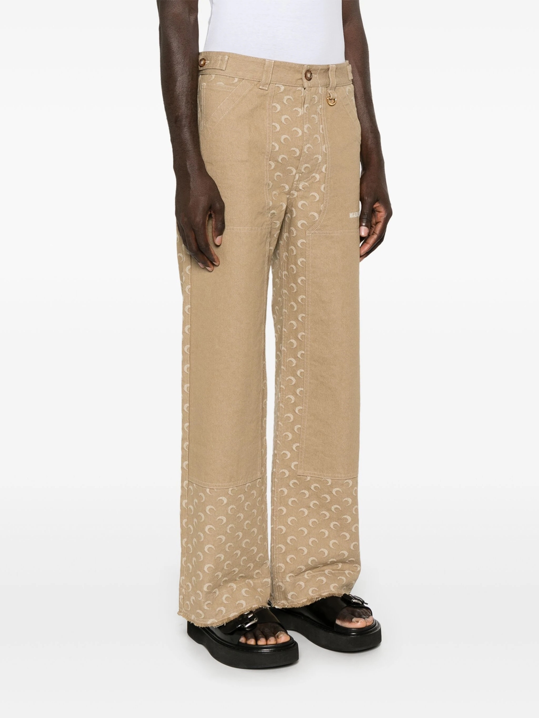 Moon Jacquard Twill Workwear Pants