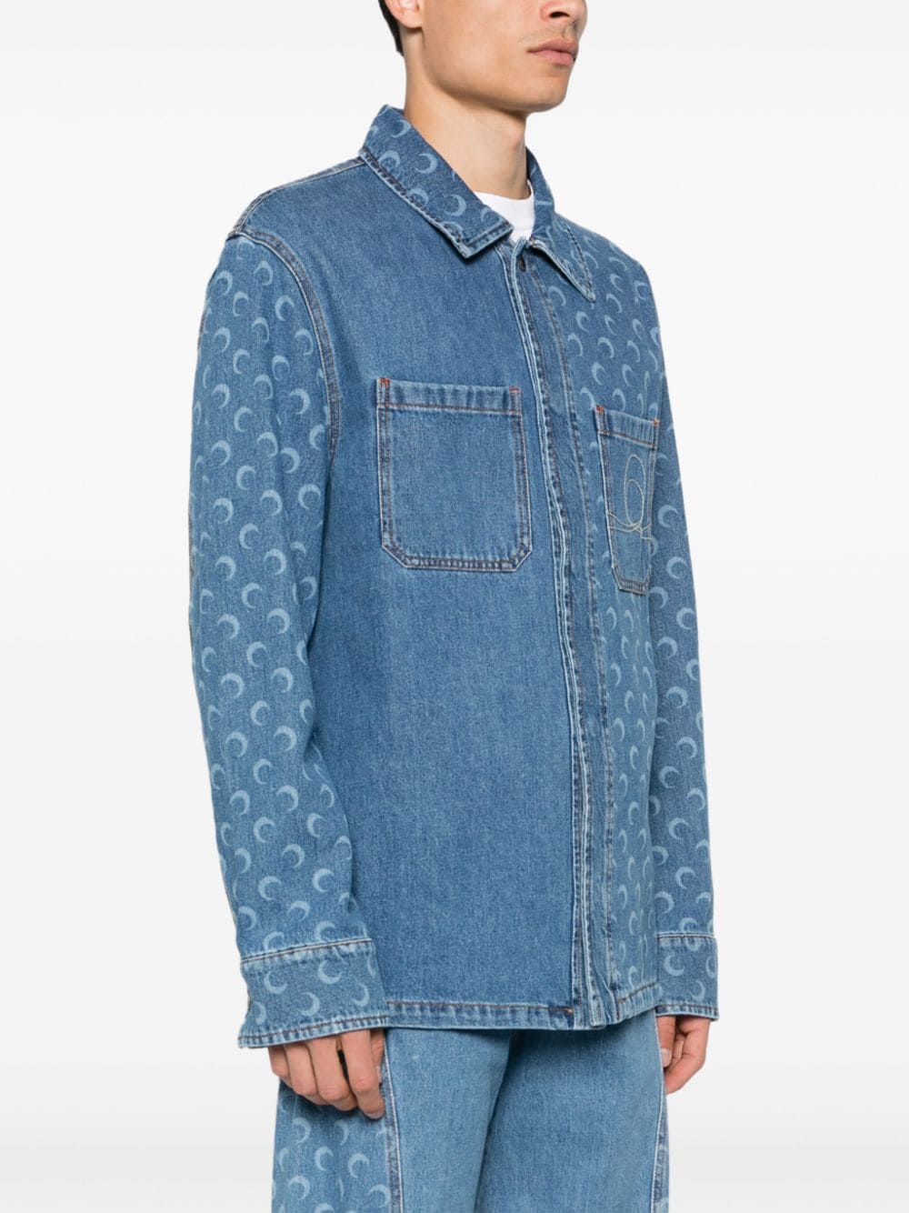 Moon Laser Denim Overshirt