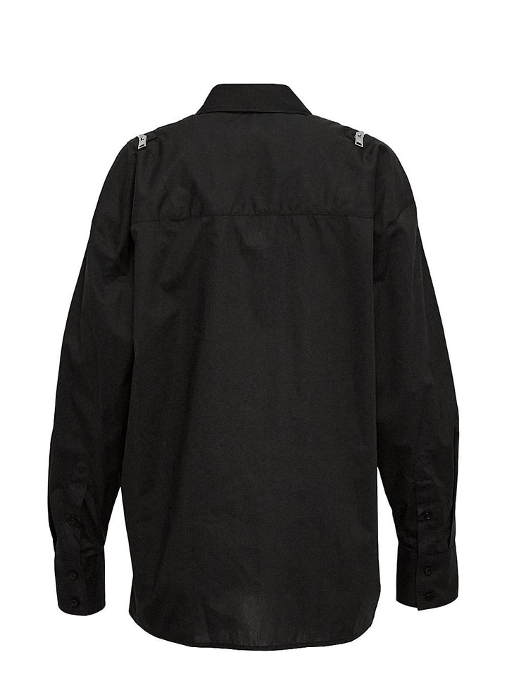 Poplin Shirt With Zippers