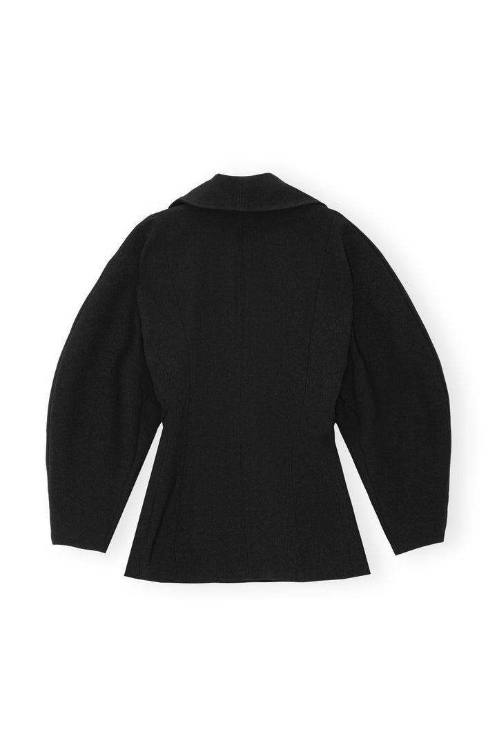 Bonded Crepe Curve Sleeve Jacket