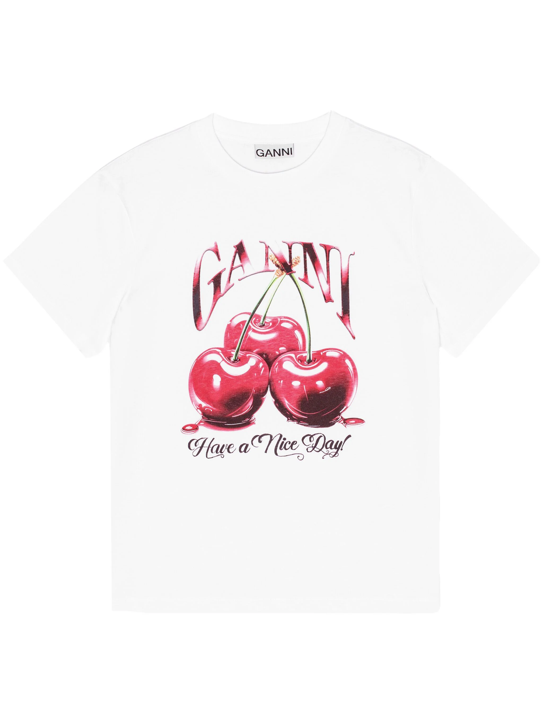 Basic Jersey Cherry Relaxed T-Shirt