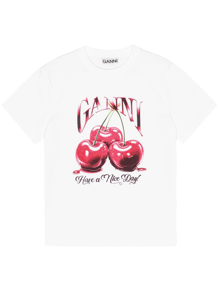 Basic Jersey Cherry Relaxed T-Shirt