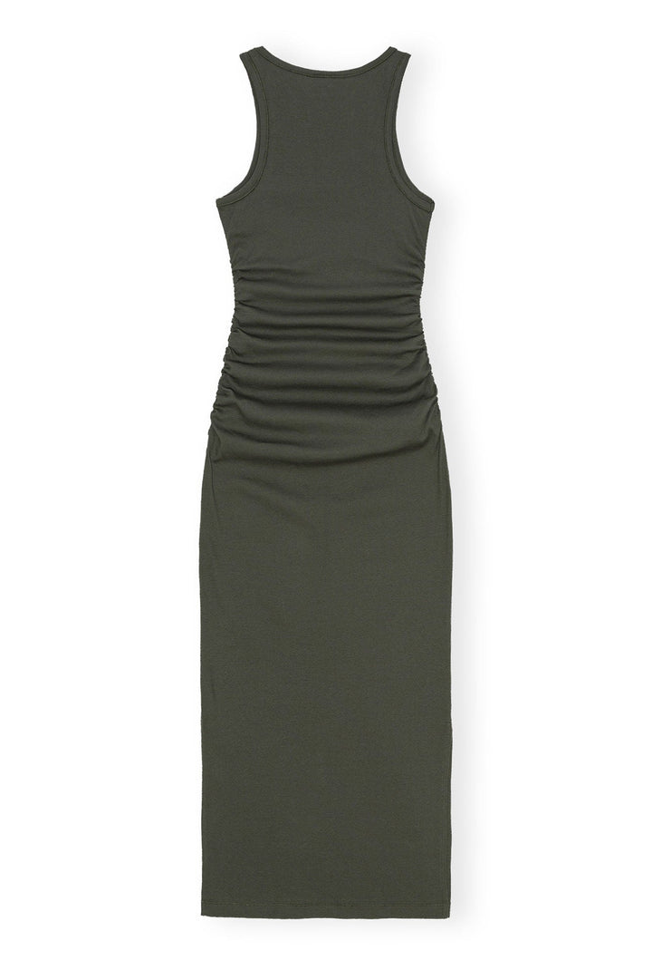 Soft Cotton Rib Tank Top Long Dress