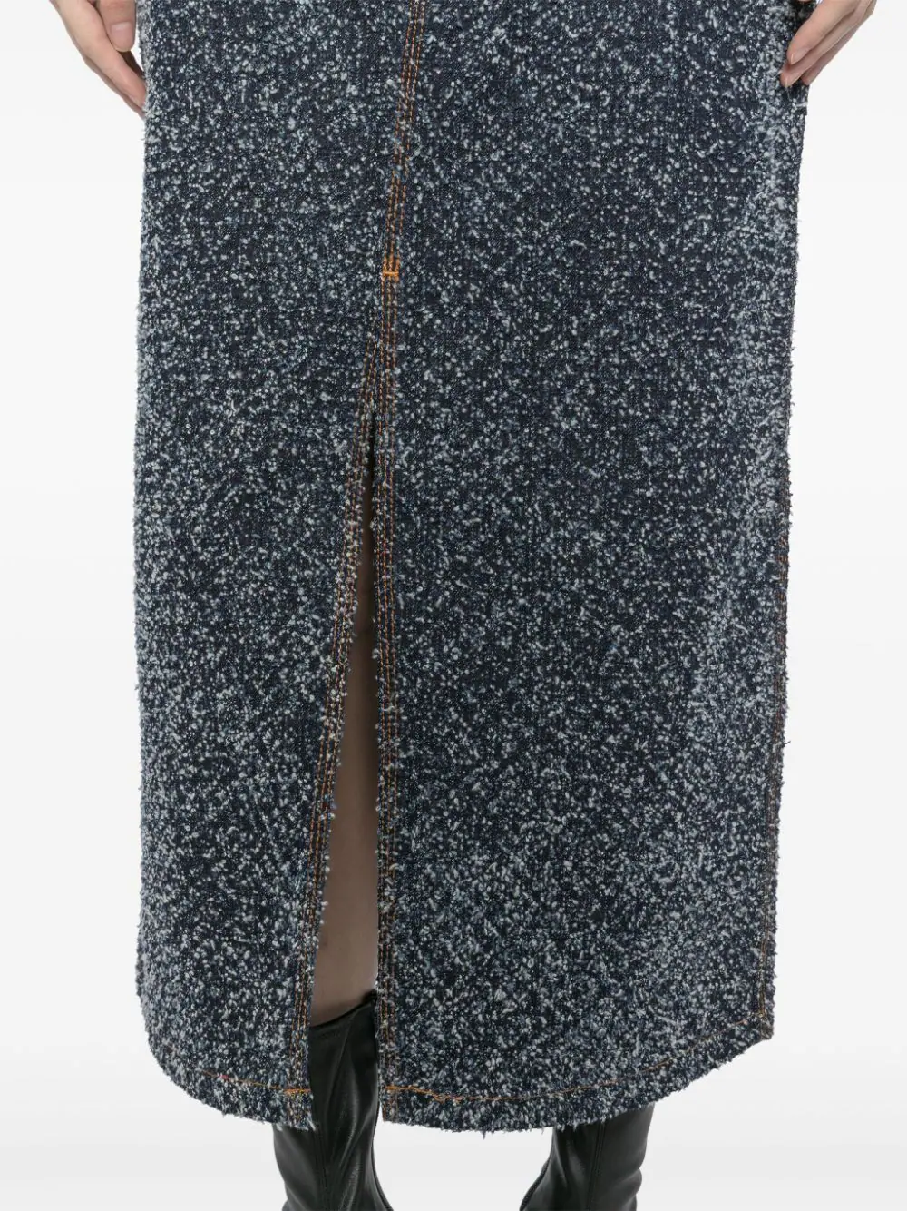 Boucle Denim Skirt