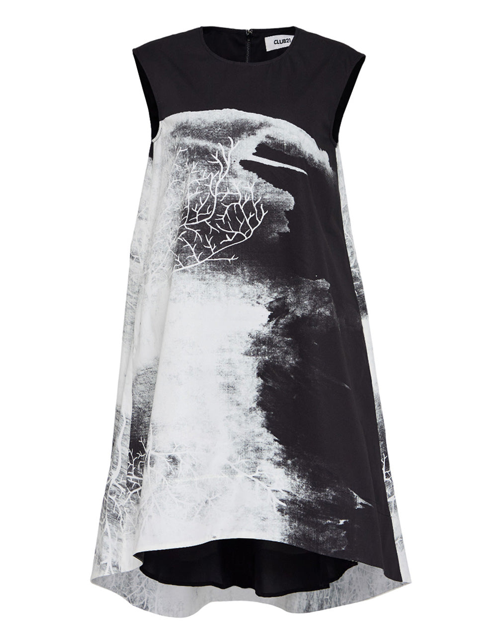 Formless Cotton Twill Printed Dress