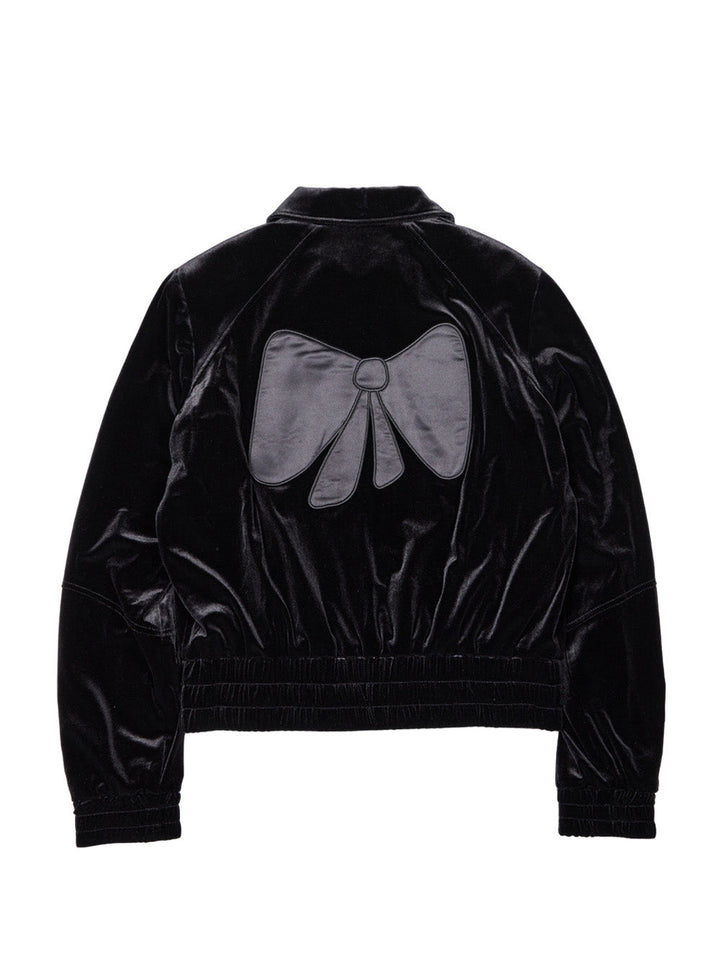 Tie Velvet Bomber Jacket