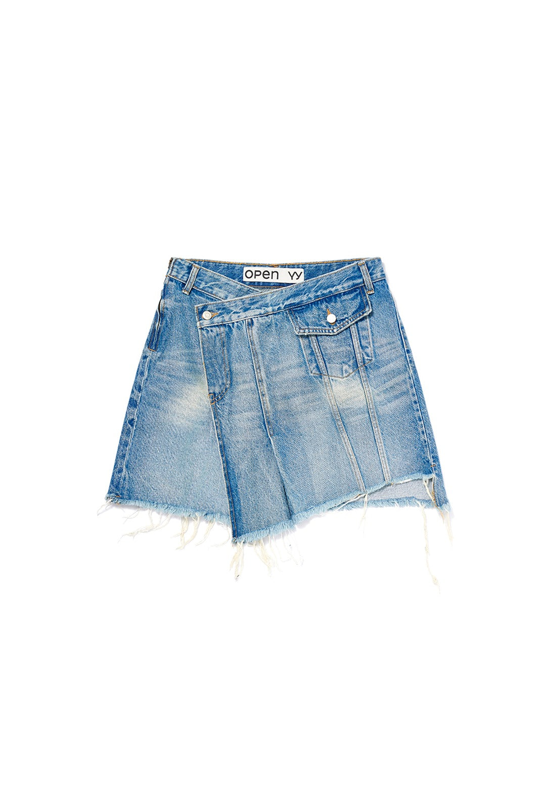 Wrap Denim Skirt