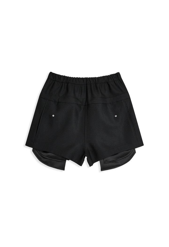 Rolled Waist Mini Shorts