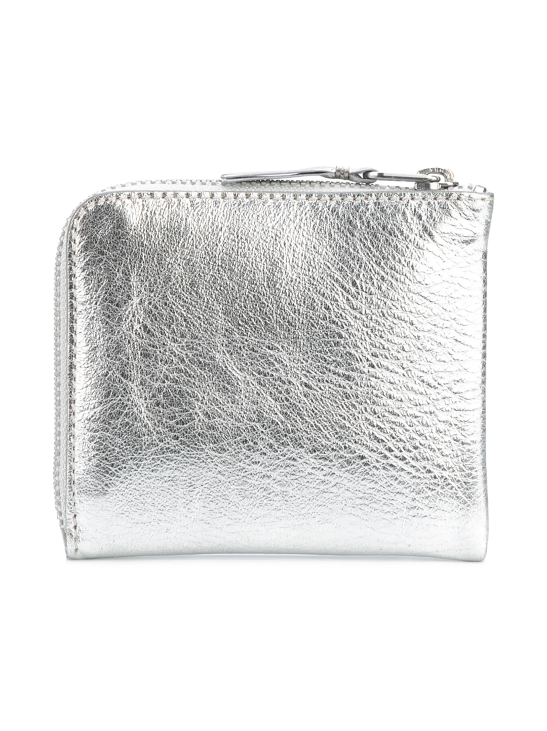 Gold And Silver L-Shape Zip Wallet