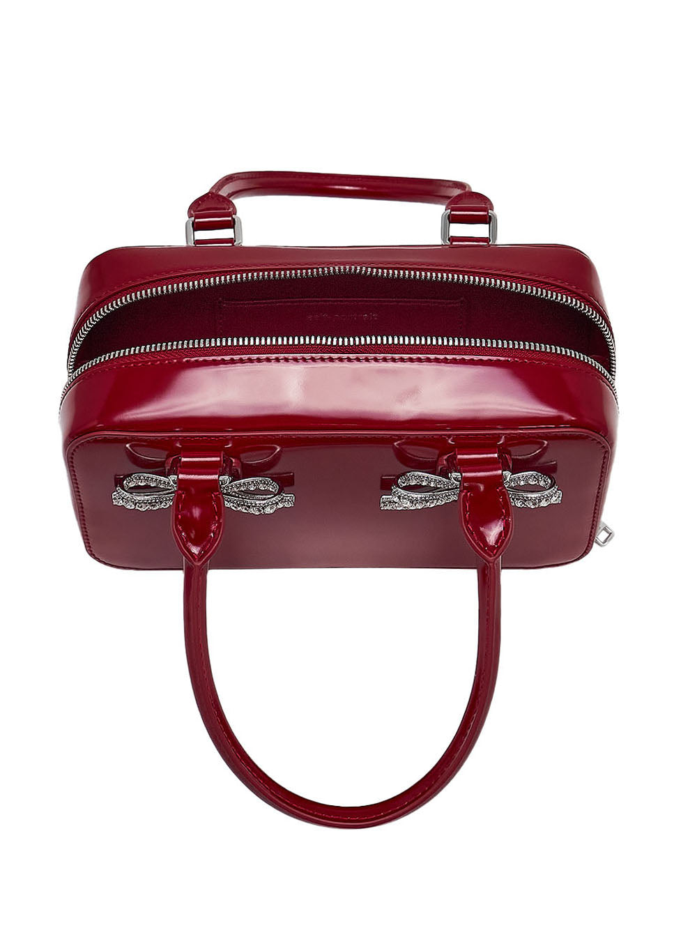 Burgundy Leather Mini Tote Bag