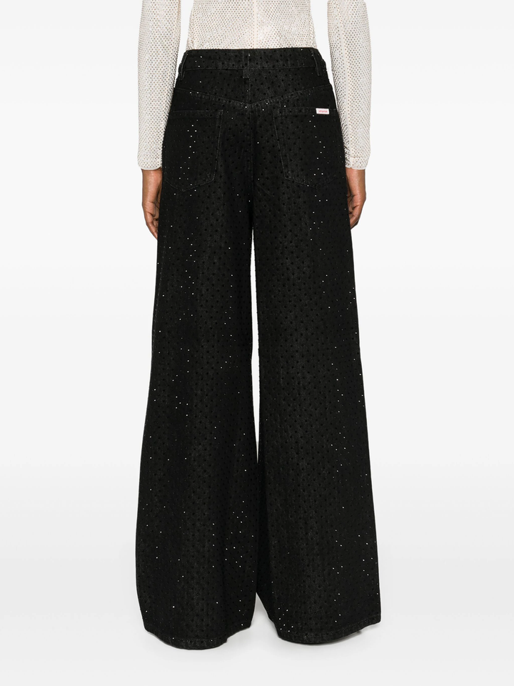 Black Rhinestone Jeans