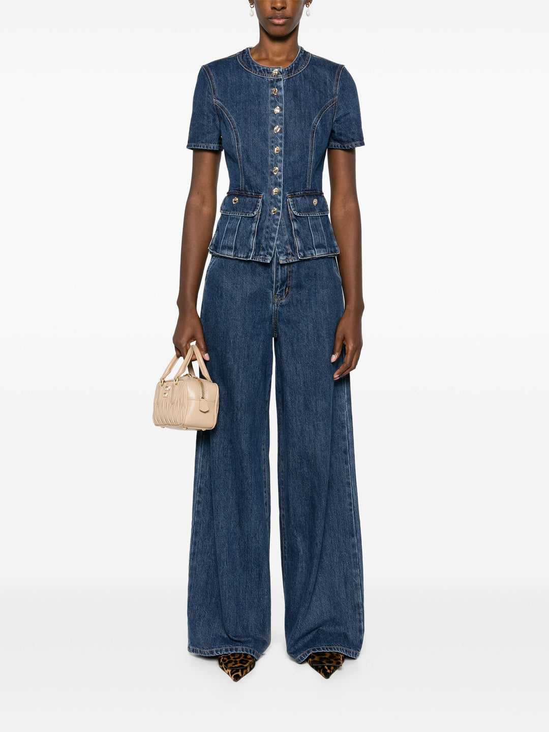 Denim Buttoned Jumpsuit