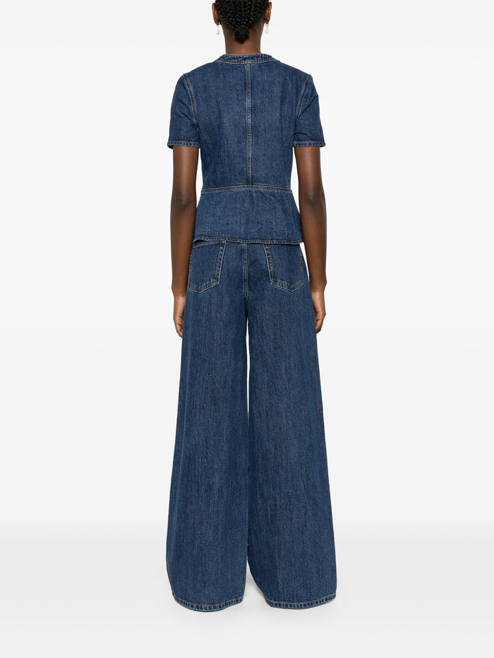 Denim Buttoned Jumpsuit