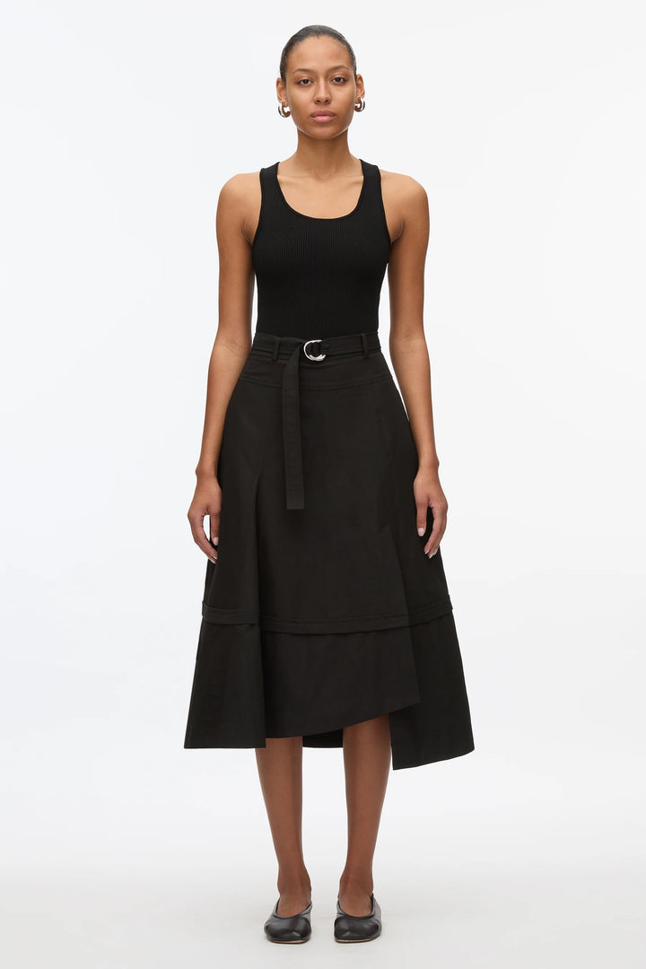 Flare Skirt With Belt