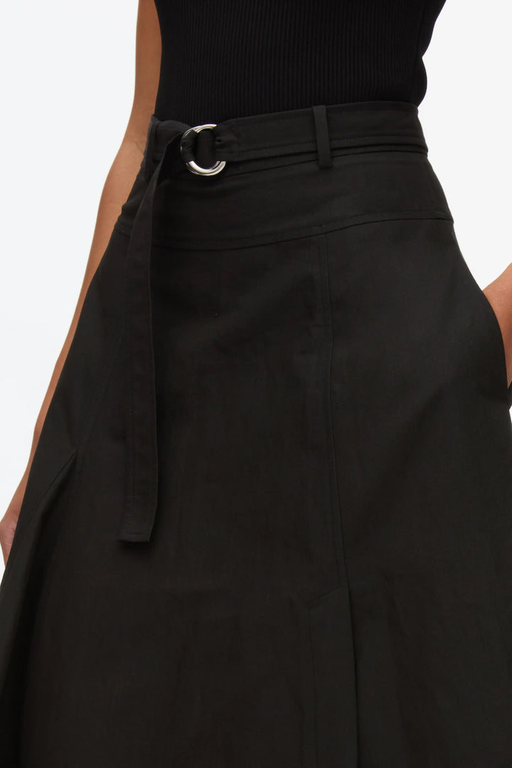 Flare Skirt With Belt