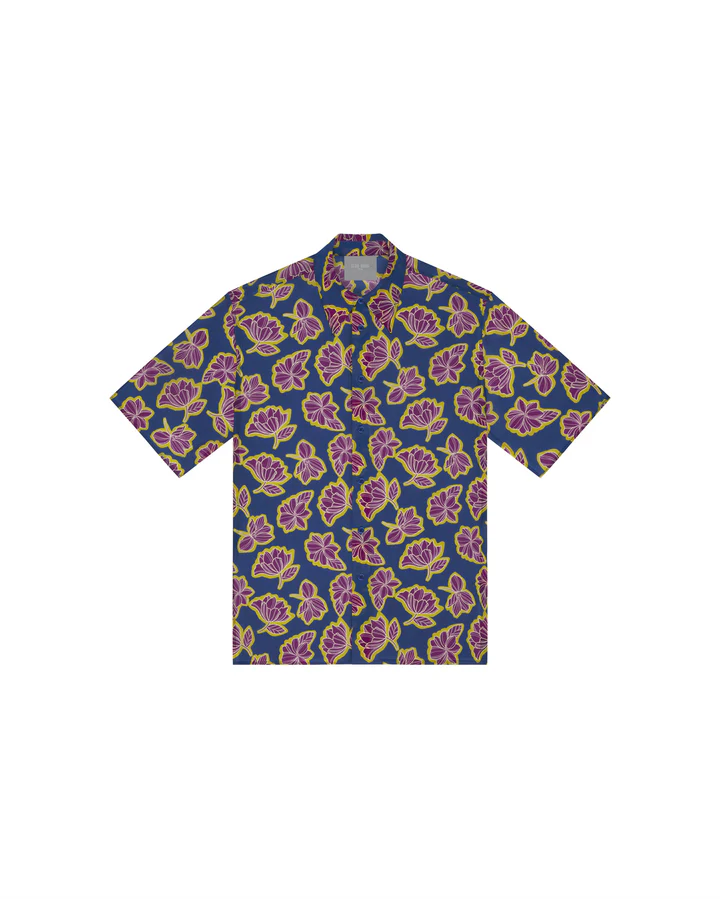 Hawaiian Short-Sleeve Printed Shirt