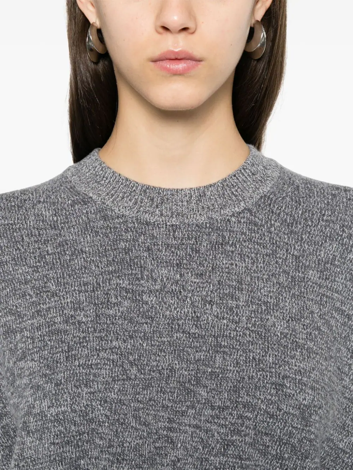 Logo-Embossed High-Frequency Cropped Tee