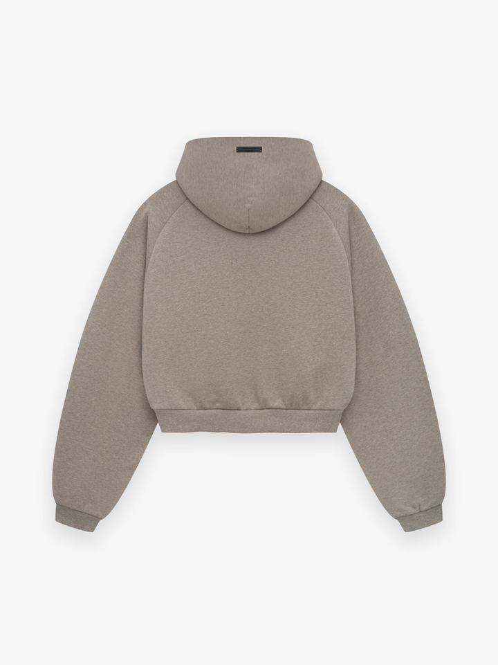 Fleece Cropped Hoodie