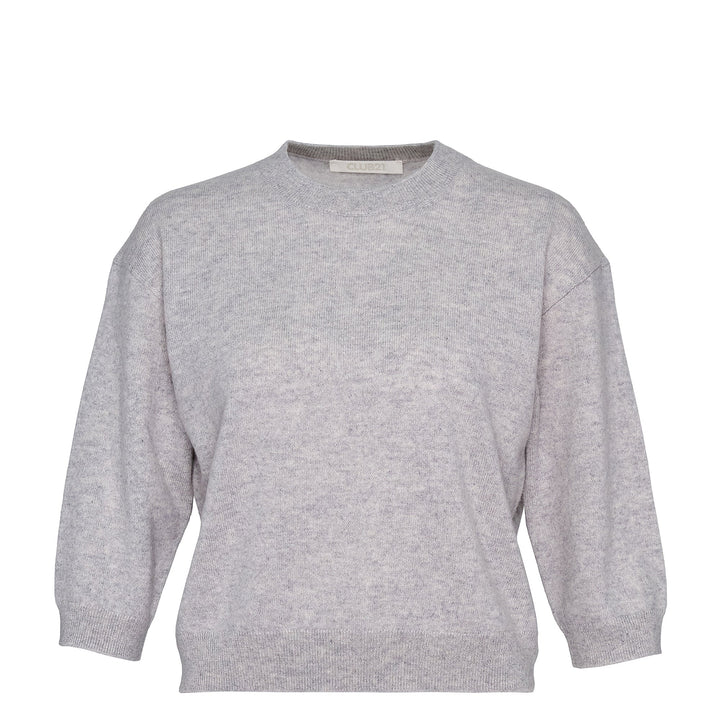 Recylced Cashmere Crew Cropped Sweater