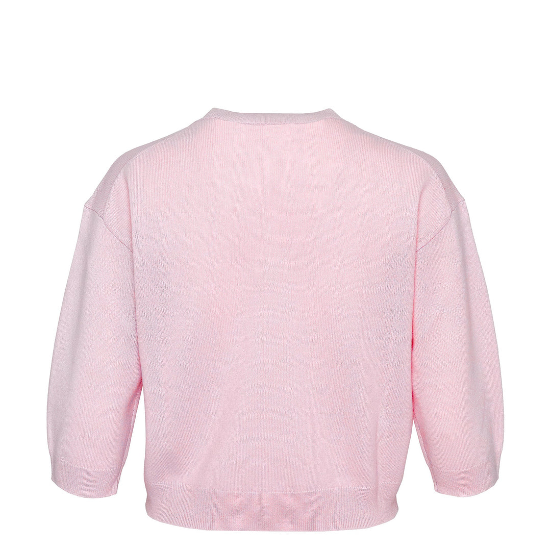 Recylced Cashmere Crew Cropped Sweater