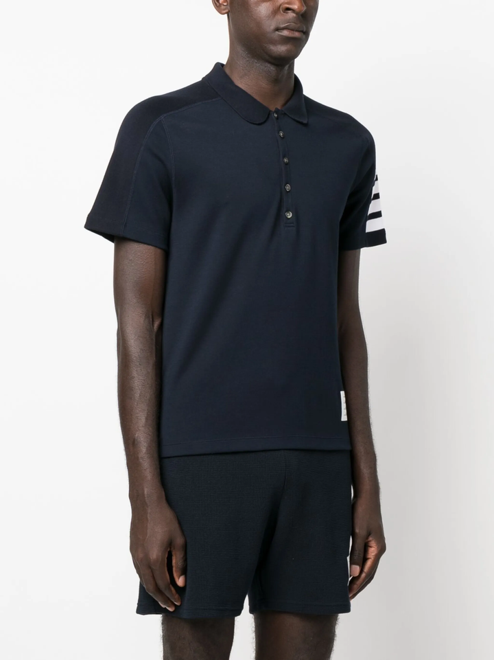 Cotton 4-Bar Short Sleeve Polo