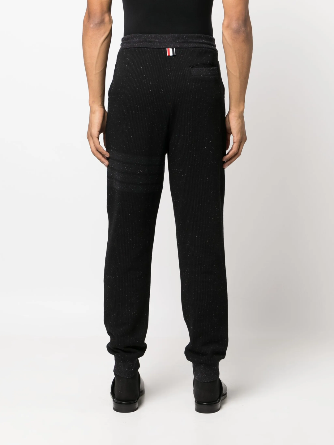 Silk Flecked 4-Bar Sweatpants
