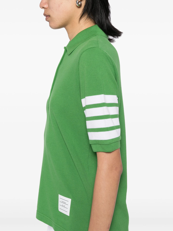 Short Sleeve Polo With 4-Bar Stripe